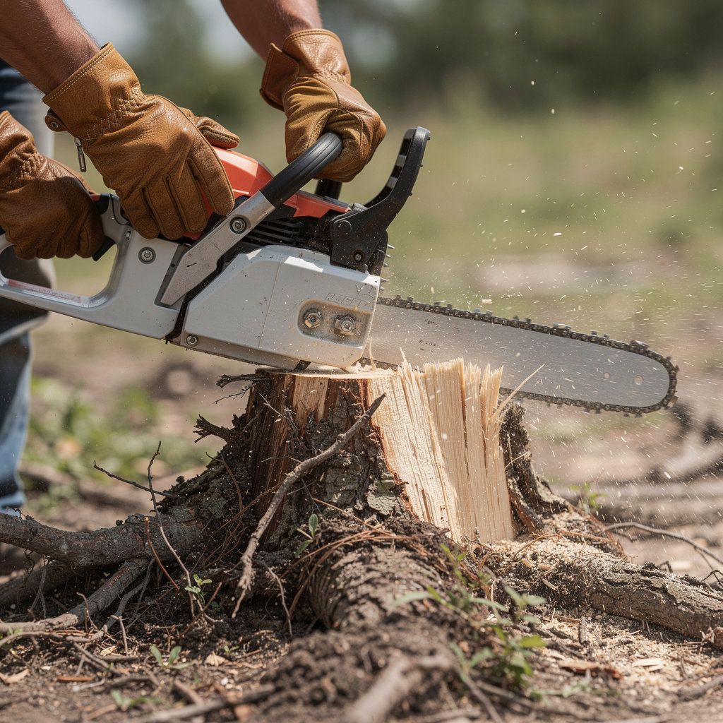 S & S Tree And Land Services performing expert land clearing and grading services in Guyton, GA